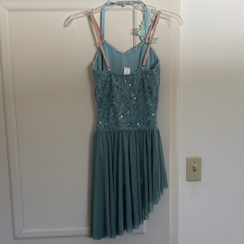 A Wish Come True'Blue Lace Lyrical Dance Costume in Shadow Wind SZ SA - Picture 6 of 13